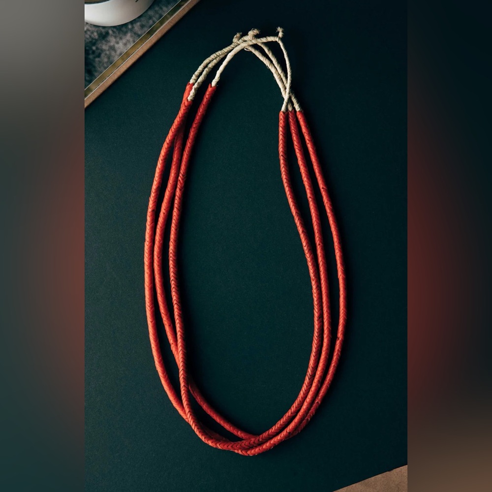 imogene + willie African snake bead necklace